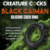 Creature Cocks Cockring Black Caiman Noir
